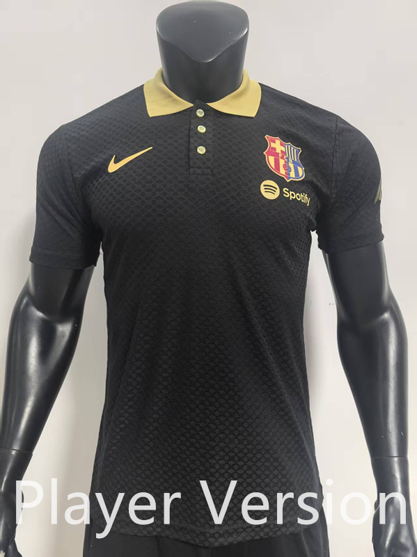 Player Version 2025-2026 Barcelona Black Thailand Soccer Jersey AAA-SJ