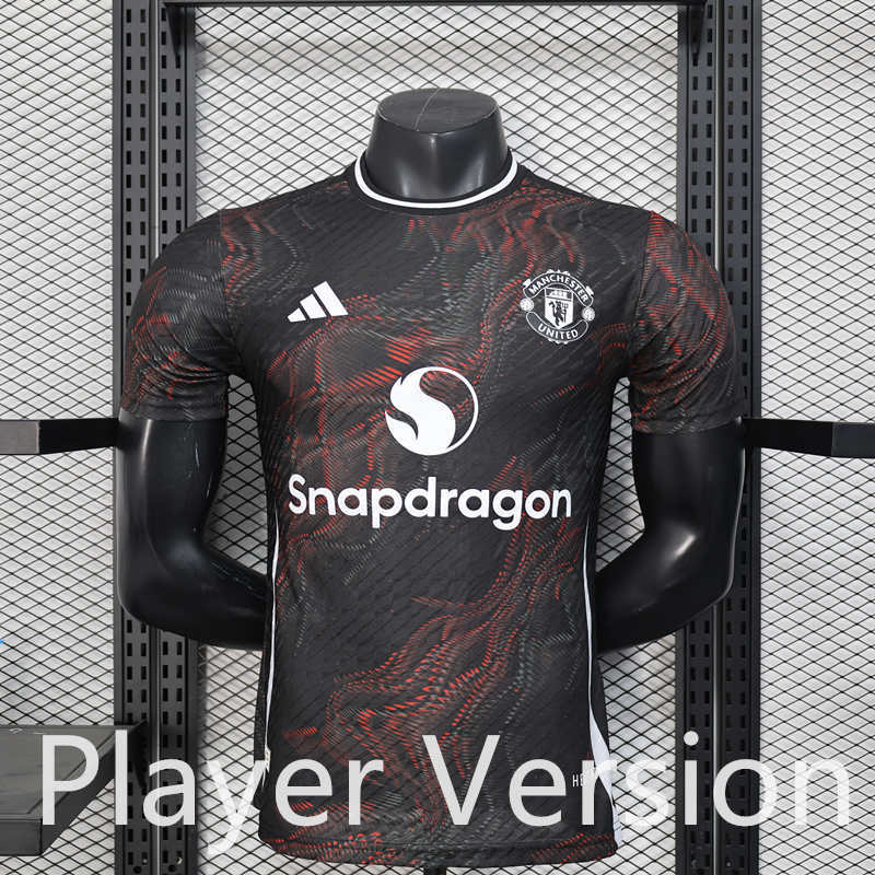 Player Version 2025-2026 Special Edition Manchester United Black Thailand Soccer Jersey-888