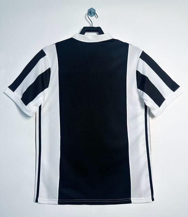 Retro Version 2017-2018 Juventus Home Black&White Thailand Soccer Jersey AAA-811