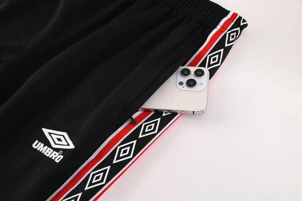 2025-2026 Retro Version Manchester United Black Thailand Soccer Jacket Uniform-LH