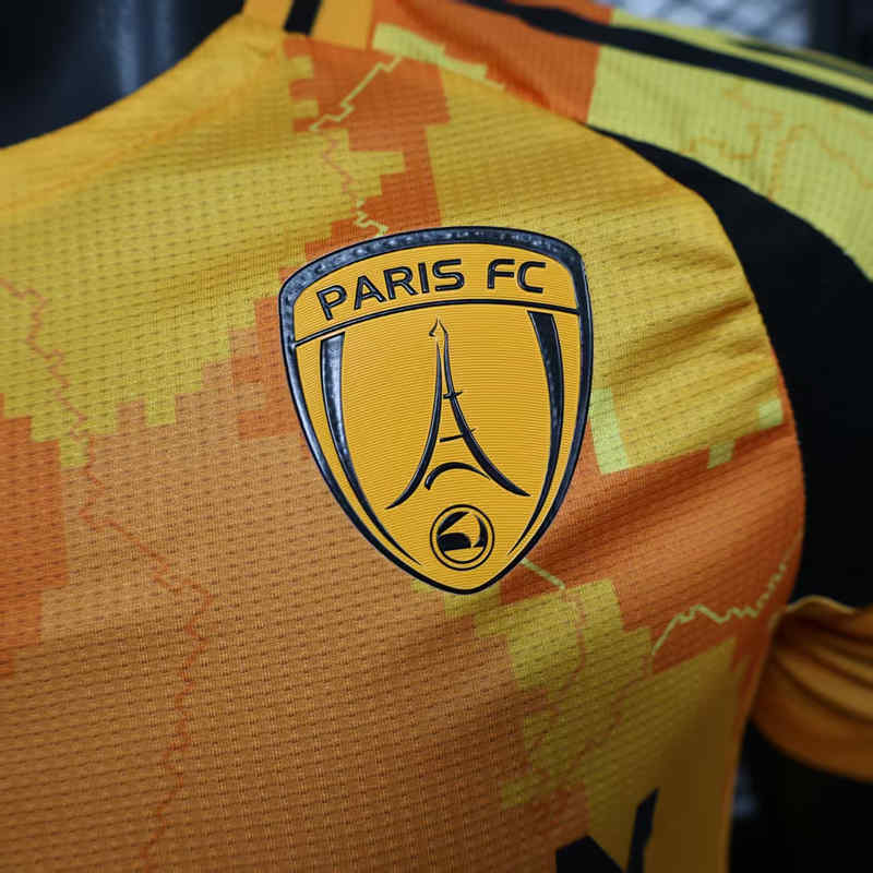 Player Version 2025-2026 Paris 2nd Away Orange Thailand Soccer Jersey AAA-888