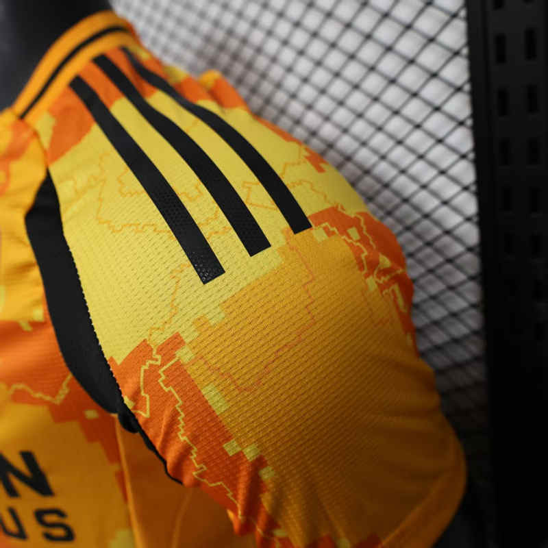 Player Version 2025-2026 Paris 2nd Away Orange Thailand Soccer Jersey AAA-888