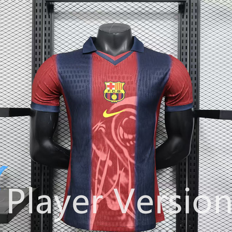 Player Version 2025-2026 Special Edition Barcelona Red&Blue Thailand Soccer Jersey AAA-888