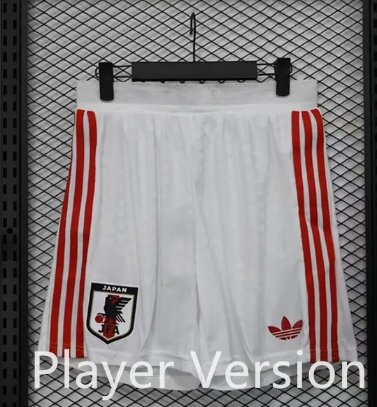 Player Version 2025-2026 Japan White Thailand Soccer Shorts-888