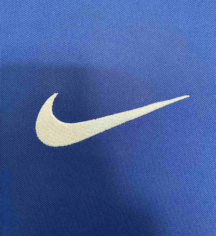 Retro Version 2002 Brazil Away Blue Thailand LS Soccer Jersey AAA-811