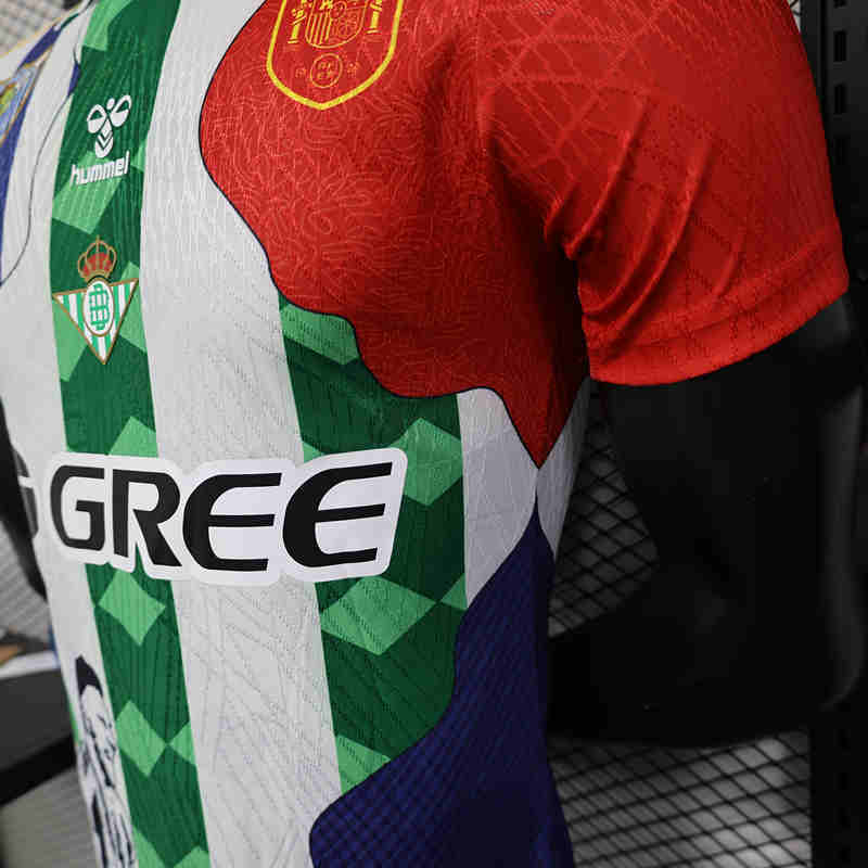 Player Version 2025-2026 Special Version Real Betis White&Green&Red Thailand Soccer Jersey AAA-888