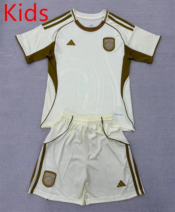 2025-2026 San Diego Light Yellow Training Kids/Youth Soccer Uniform-AY