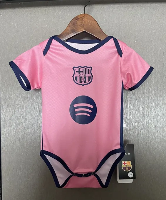 2025-2026 Barcelona Pink Baby Soccer Uniform-CS