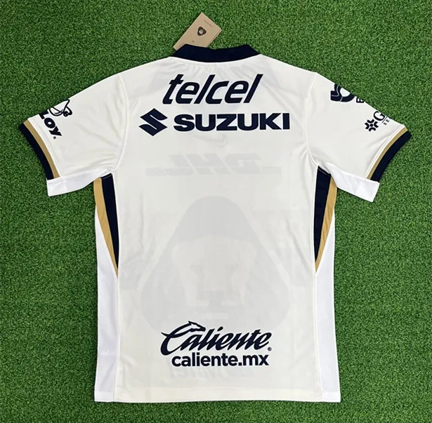 (S-4XL) 2025-26 Pumas UNAM Home White Thailand Soccer Jersey AAA-403