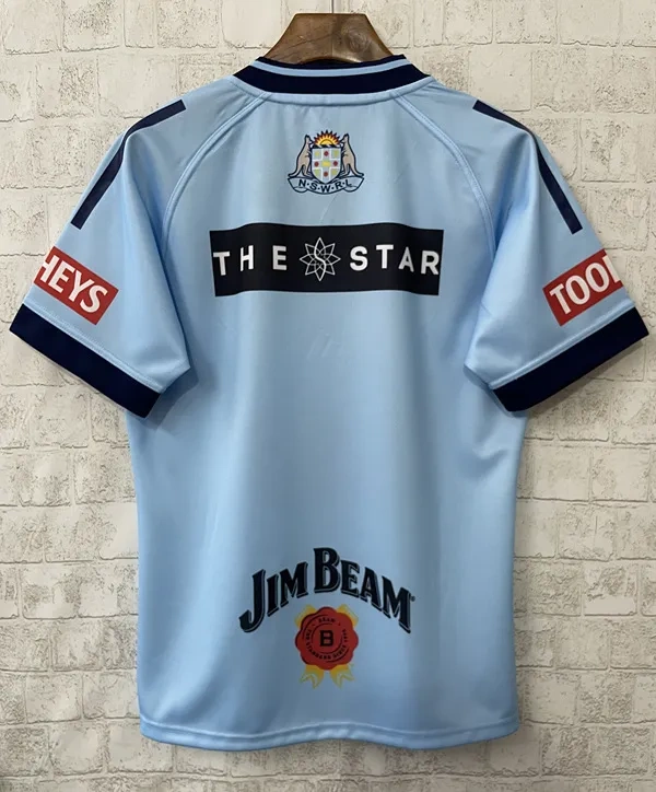 2025 NSW Blues Light Blue Thailand Rugby Jersey