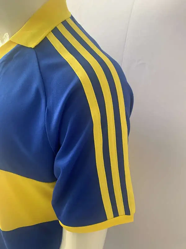 Retro Version 1985-1986 Boca Juniors Home Blue&Yellow Thailand Soccer Jersey AAA-503