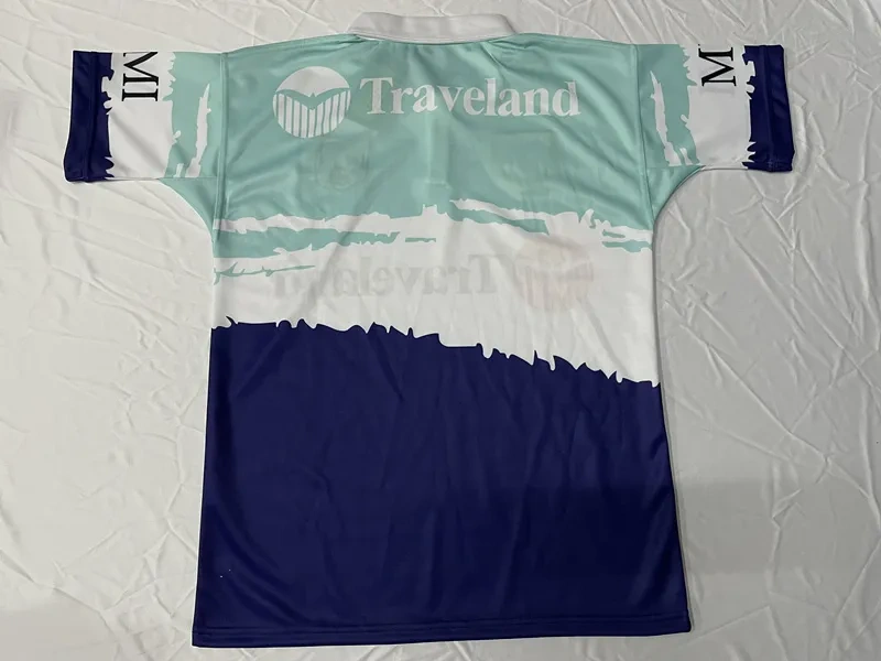 2025 Retro Version Mustang Blue&White Thailand Rugby Shirt