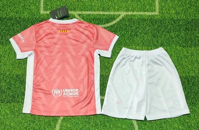 2025-2026 Barcelona Pink Kids/Youth Soccer Uniform-8679