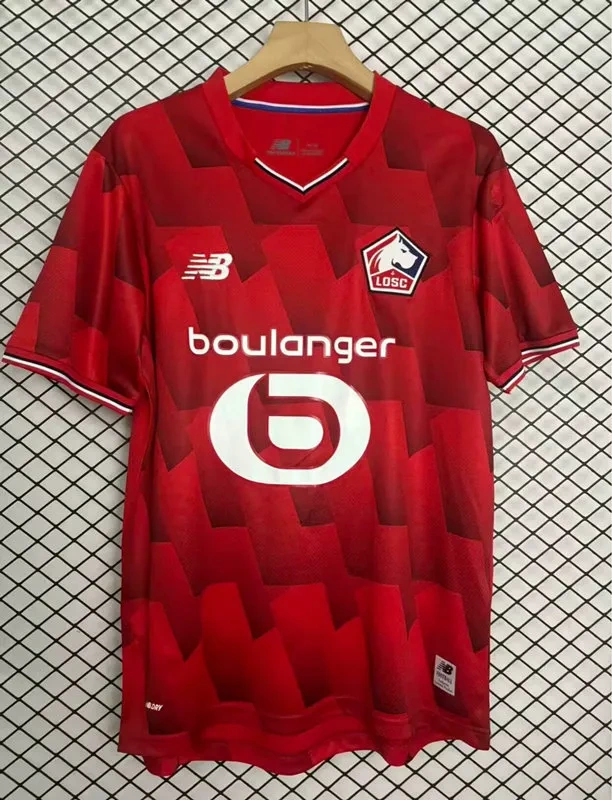 (S-4XL) 2025-2026 Lille Home Red Thailand Soccer Jersey AAA-4442