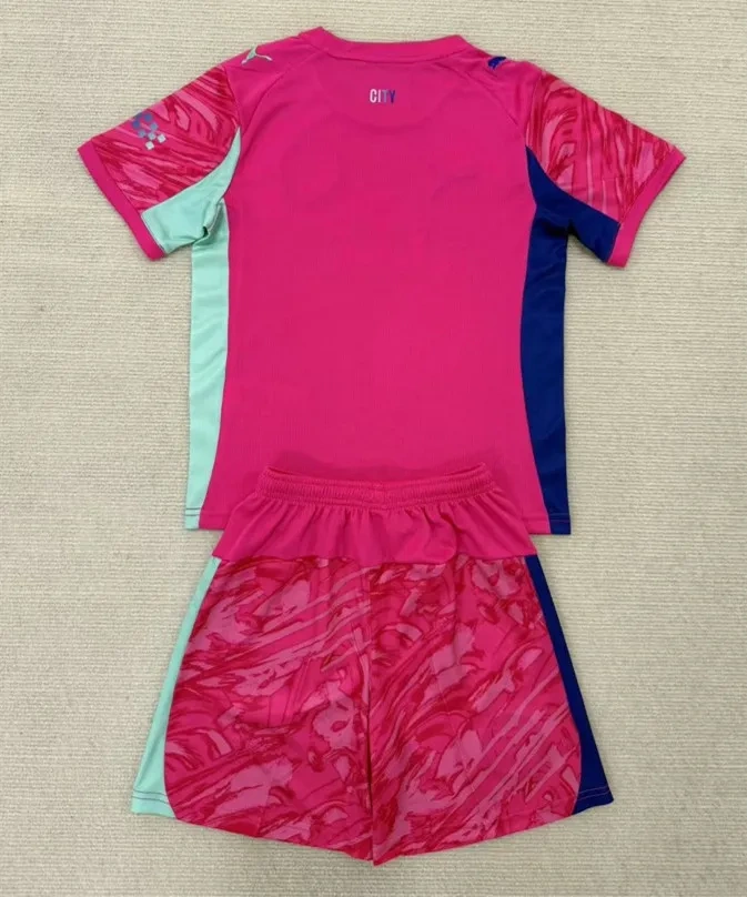 2025-2026 Manchester City Goalkeeper Purple Soccer Uniform-AY