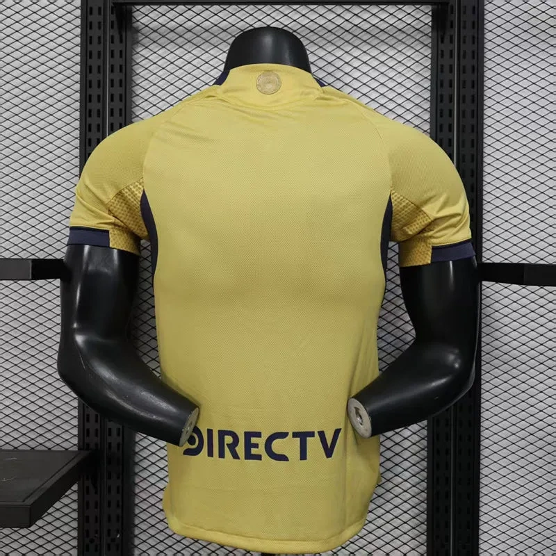 Player Version 2025-2026 Boca Juniors Away Yellow Thailand Soccer Jersey AAA-888