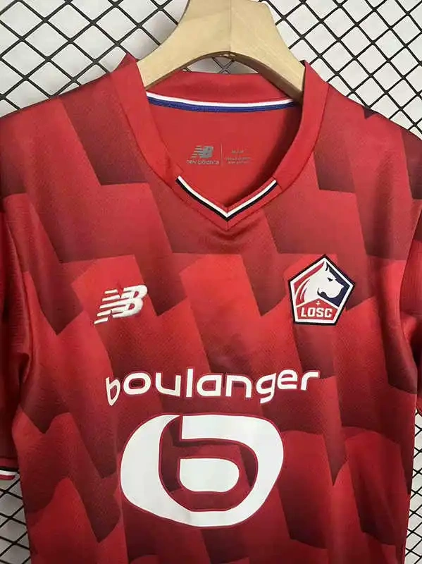 (S-4XL) 2025-2026 Lille Home Red Thailand Soccer Jersey AAA-4442