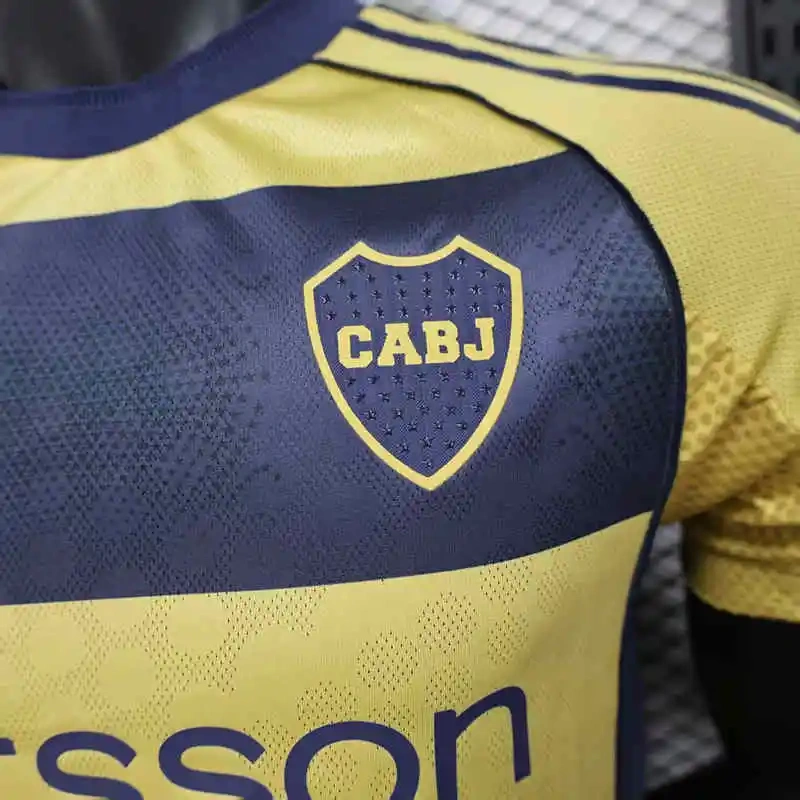 Player Version 2025-2026 Boca Juniors Away Yellow Thailand Soccer Jersey AAA-888