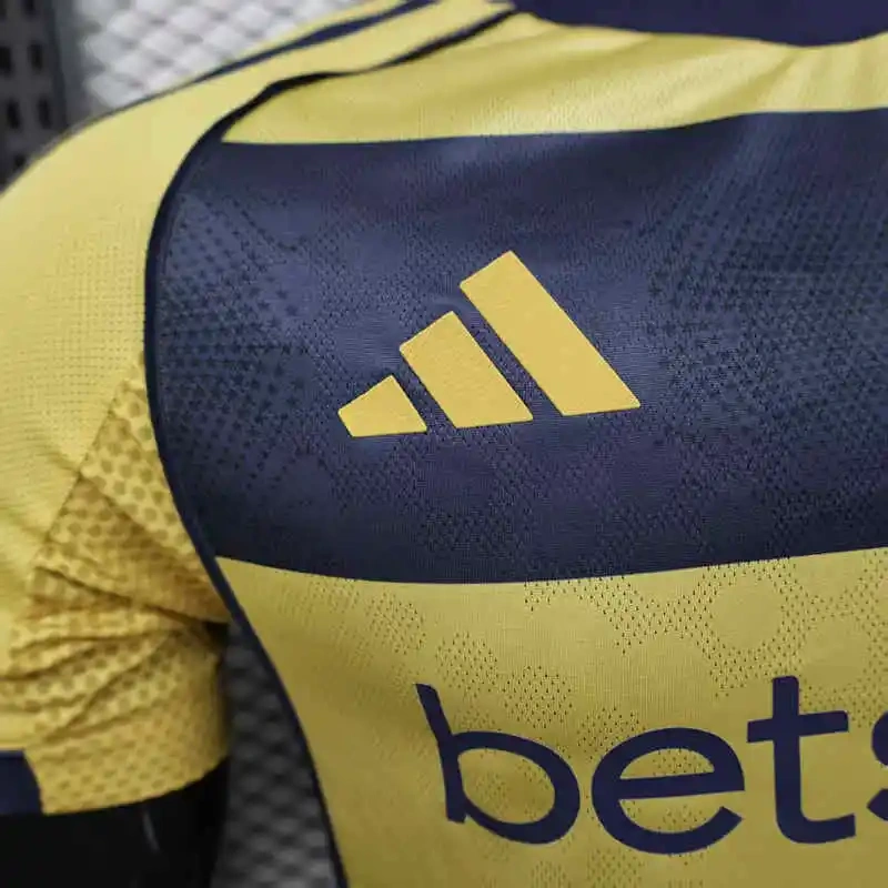 Player Version 2025-2026 Boca Juniors Away Yellow Thailand Soccer Jersey AAA-888