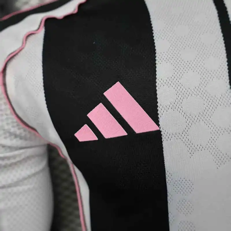 Player Version 2025-2026 Juventus Home White & Black Thailand LS Soccer jersey-888