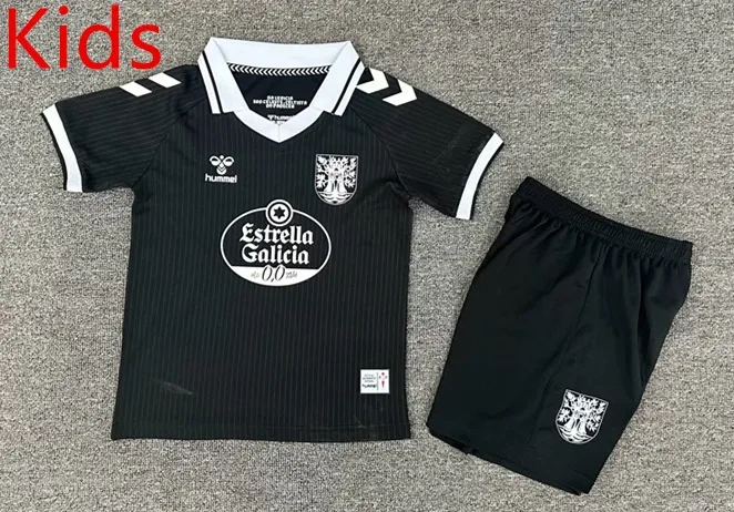 2025-2026 Celta de Vigo Black Kids/Youth Soccer Uniform-7809