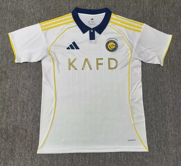 2025-2026 Al-Nassr FC 3rd Away White Thailand Soccer Jersey AAA-2483