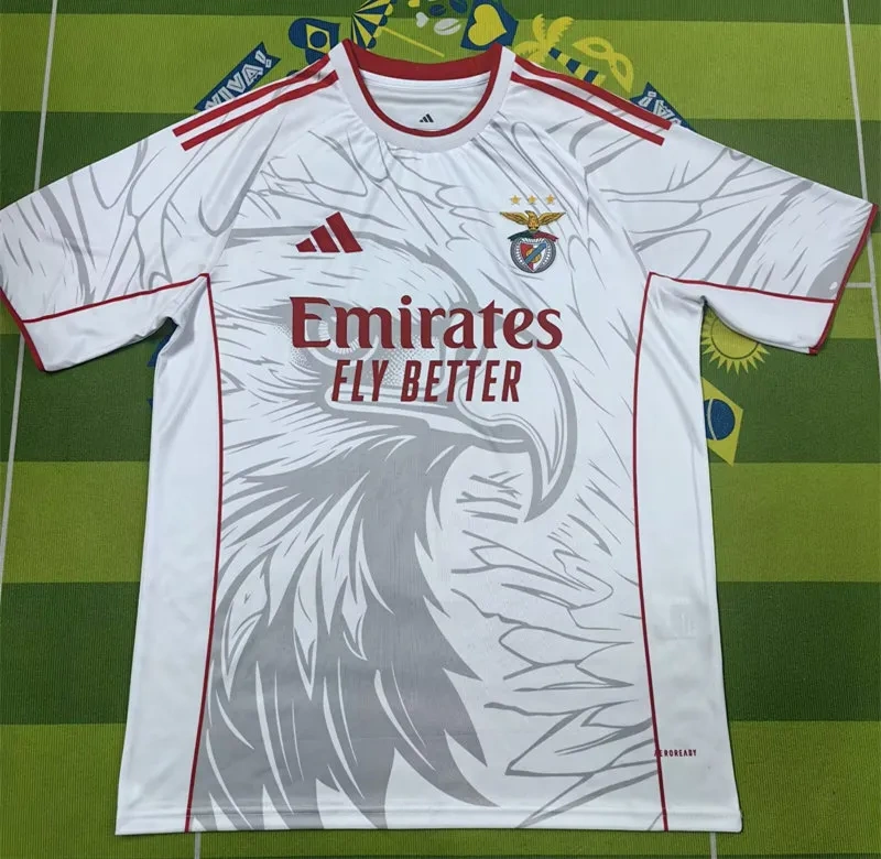 (S-3XL) 2025-2026 Benfica White Thailand Soccer Jersey AAA-5303