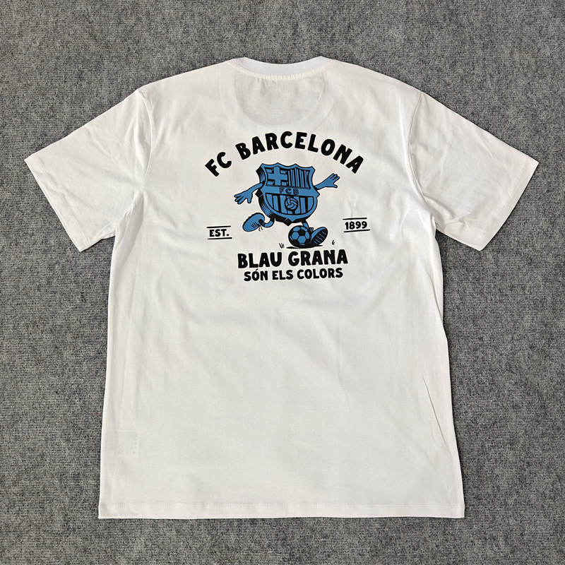 2025-2026 Barcelona White Thailand Soccer T-shirt-LH