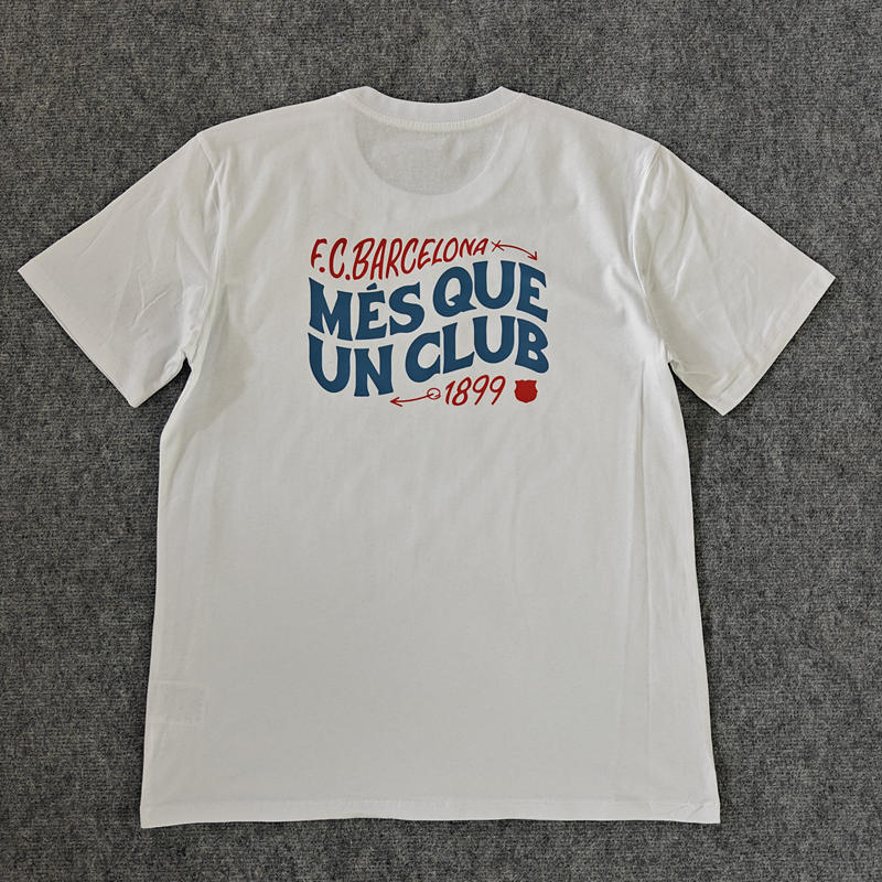 2025-2026 Barcelona White Thailand Soccer T-shirt-LH