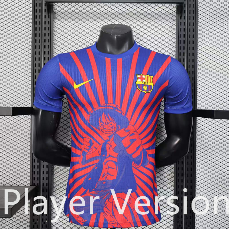 Player Version 2025-2026 Special Version Barcelona Red&Blue Thailand Soccer Jersey AAA-888