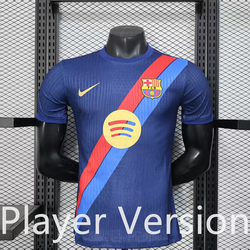 Player Version 2025-2026 Special Version Barcelona Blue Thailand Soccer Jersey AAA-888