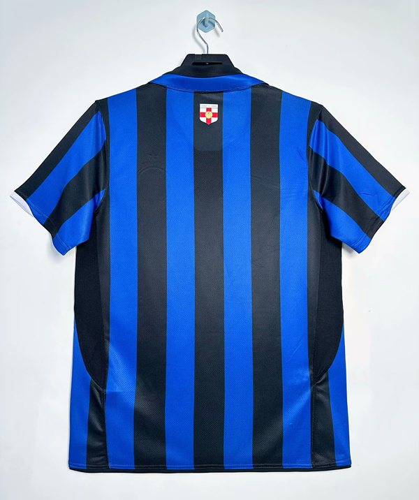 Retro Version 2007-2008 Inter Milan Home Blue&Black Thailand Soccer Jersey AAA-811