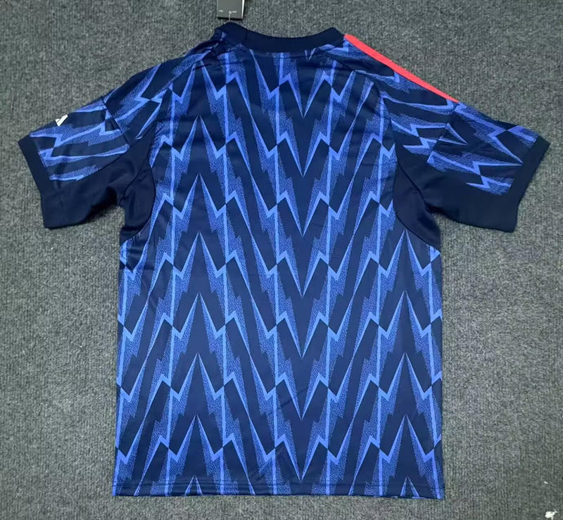 (S-4XL) 2025-2026 Correct Version Arsenal Away Blue Thailand Soccer Jersey AAA-7642
