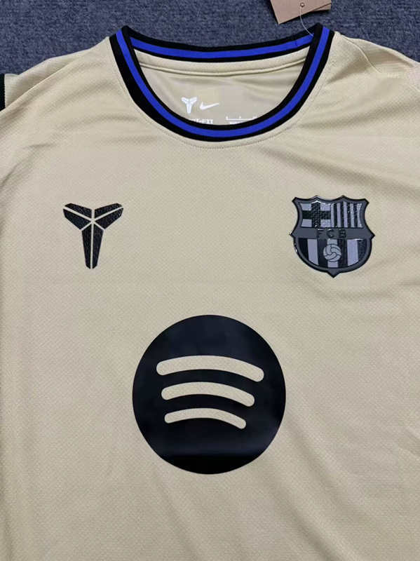 (S-4XL) 2025-2026 Correct Edition Barcelona Away Yellow Thailand Soccer Jersey AAA-5931
