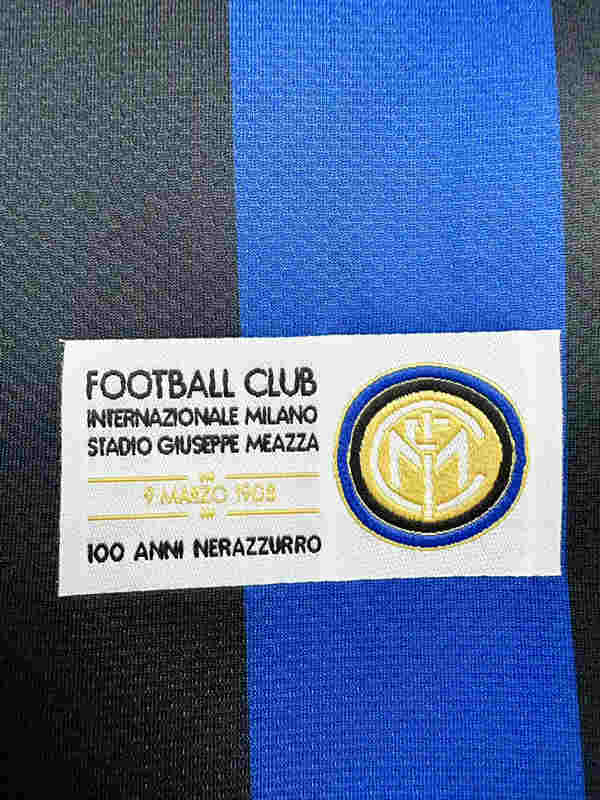 Retro Version 2007-2008 Inter Milan Home Blue&Black Thailand Soccer Jersey AAA-811