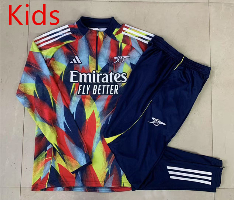 2025-2026 Arsenal Color Inkjet Kids/Youth Soccer Tracksuit-815