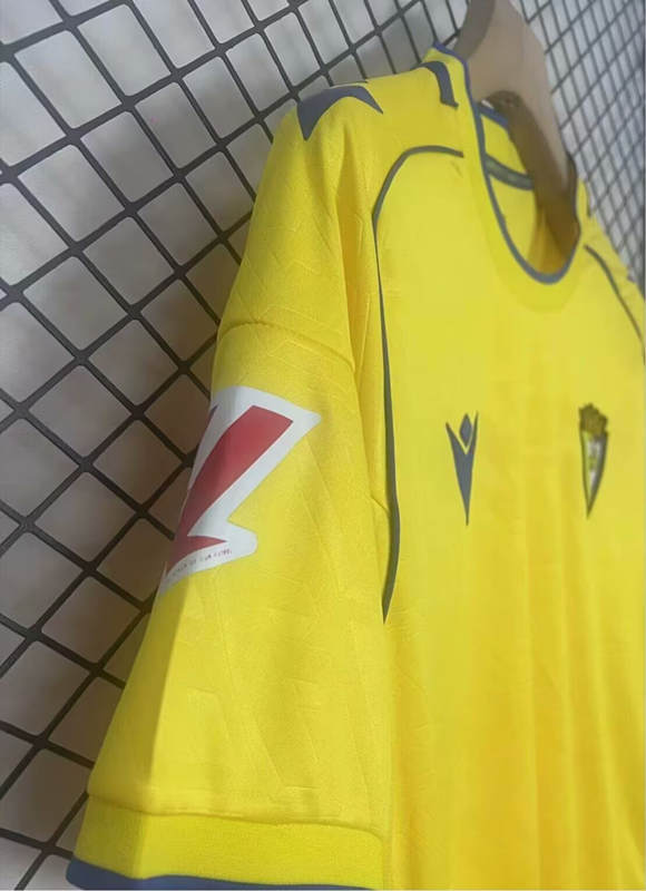 (S-4XL) 2025-2026 Cádiz CF Home Yellow Thailand Soccer Jersey AAA-2044