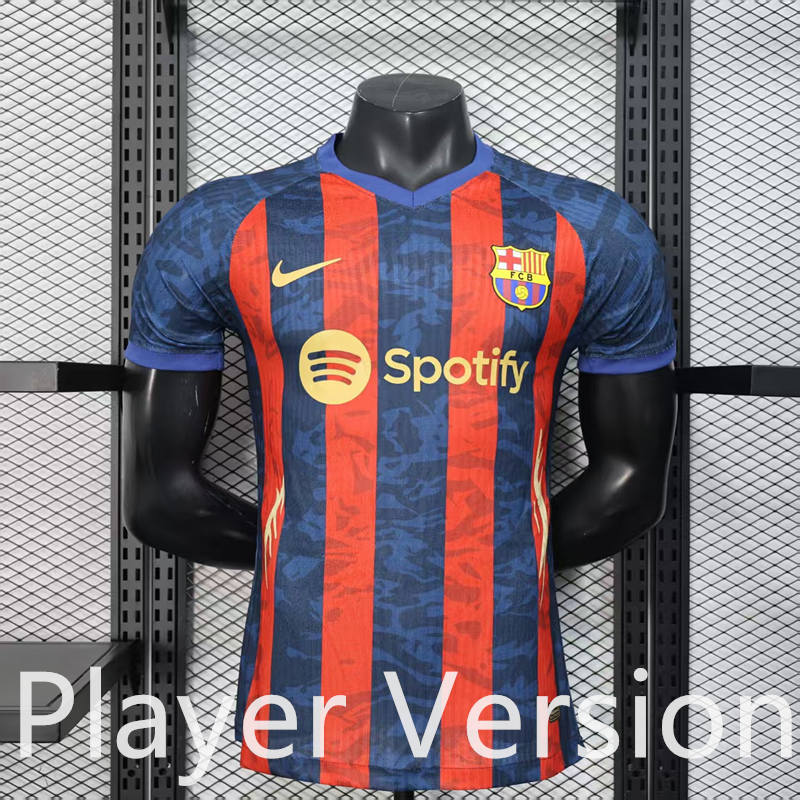 Player Version 2025-2026 Special Version Barcelona Red&Blue Thailand Soccer Jersey AAA-888