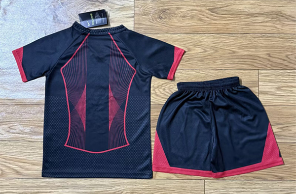2025-2026 Barcelona Black Kids/Youth Soccer Uniform-709
