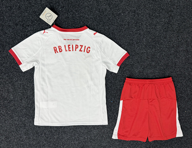 2025-2026 RB Leipzig Home White Youth/Kids Soccer Uniform-GB