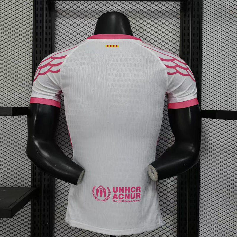 Player Version 2025-2026 Special Edition Barcelona White&Pink Thailand Soccer Jersey AAA-888
