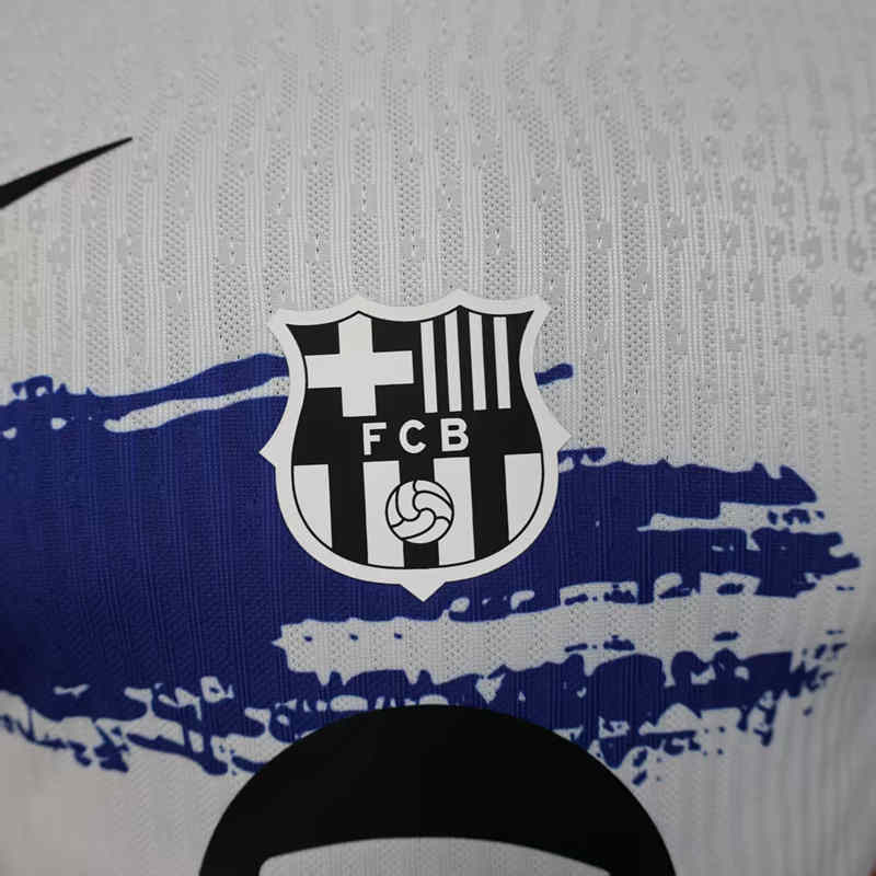 Player Version 25-26 Special Version Barcelona White&Pink Thailand Soccer Jersey AAA-888