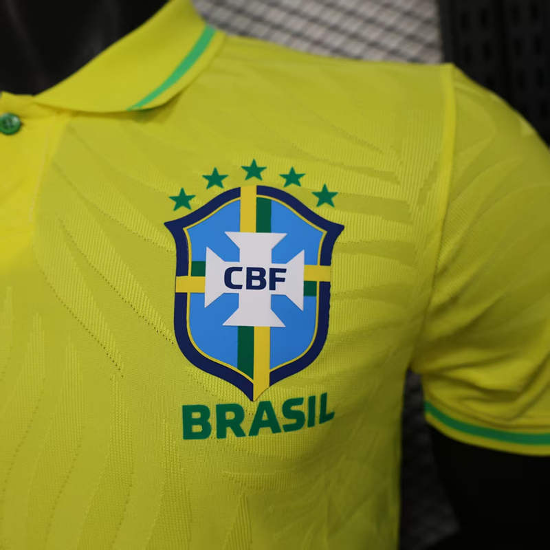 Player Version 2025-2026 Special Version Brazil Yellow Thailand Soccer Jersey AAA-888