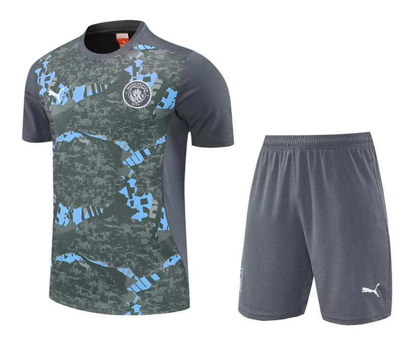 2025-2026 Manchester City Light Grey Thailand Soccer Uniform-4627