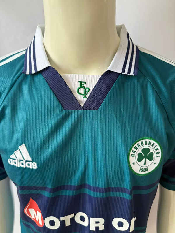 Retro Version 1999-2000 Panathinaikos F.C. Home Green Thailand Soccer Jersey AAA-503