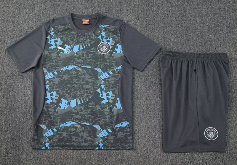 2025-2026 Manchester City Light Grey Thailand Soccer Uniform-4627