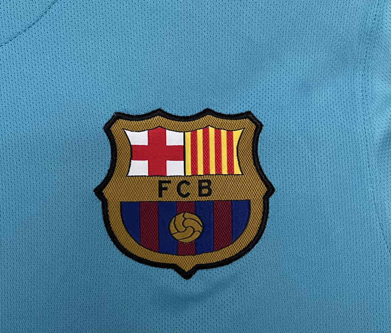 Retro Version 2015-2016 Barcelona 2nd Away Blue Thailand Soccer Jersey AAA-811