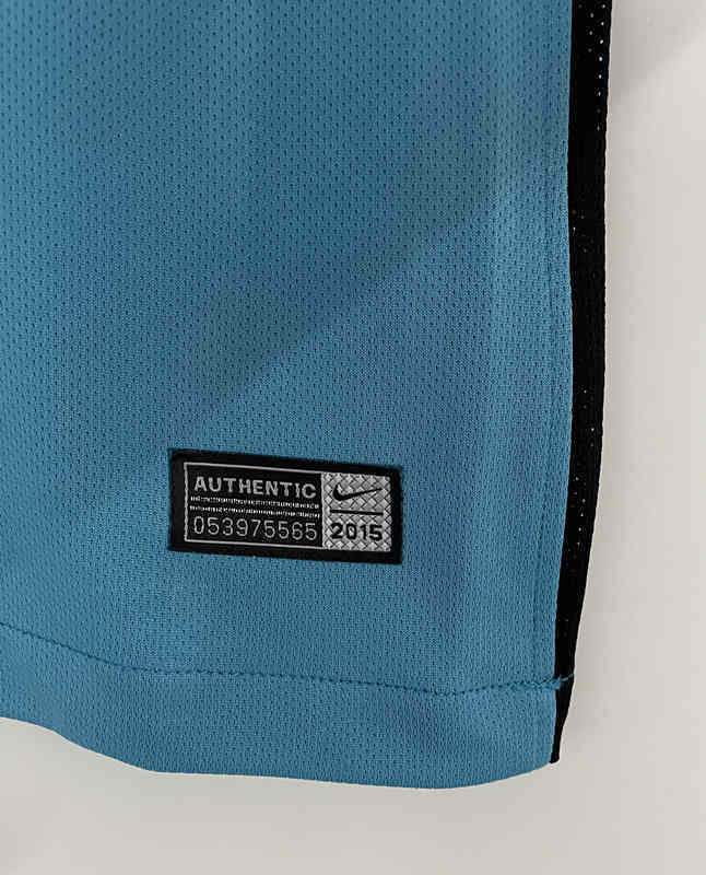 Retro Version 2015-2016 Barcelona 2nd Away Blue Thailand Soccer Jersey AAA-811