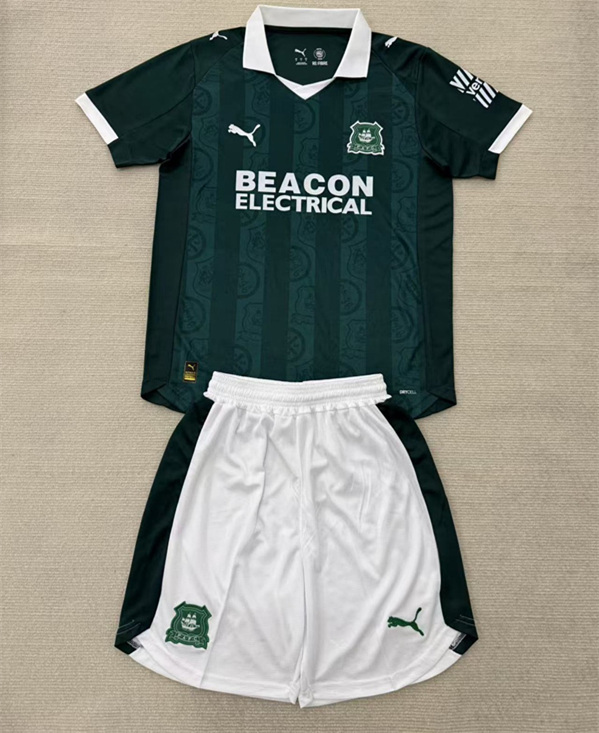 2025-2026 Plymouth Argyle F.C. Home Green Soccer Uniform-AY