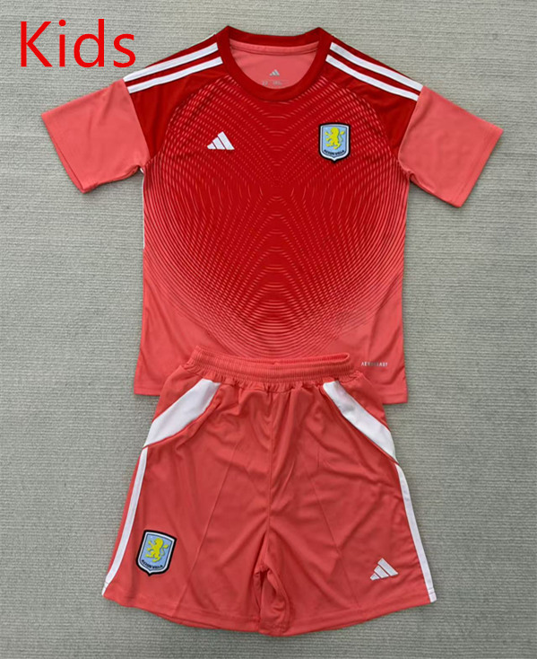 2025-2026 Aston Villa Orange Kids&Youth Soccer Uniform-AY
